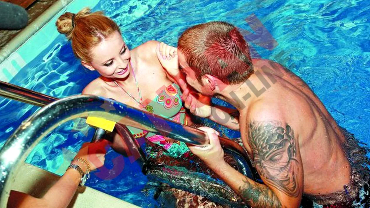 Un tatuat a acostat-o la piscina