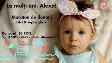 Povestea sfâșietoare a micuței Alexa. Are nevoie de peste 2 milioane de euro pentru tratament!