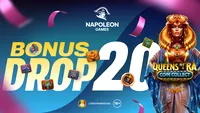 (P) Bonus Drops, promoții și două jackpoturi noi: iată ce te așteaptă pe Napoleon Games casino