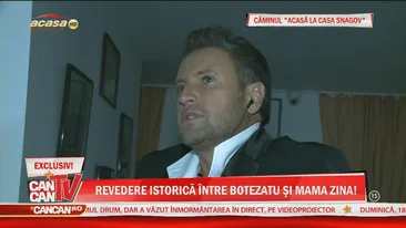 A fost zguduit de întâlnirea cu mama Zina! Botezatu a izbucnit în lacrimi, imediat ce a rămas singur!