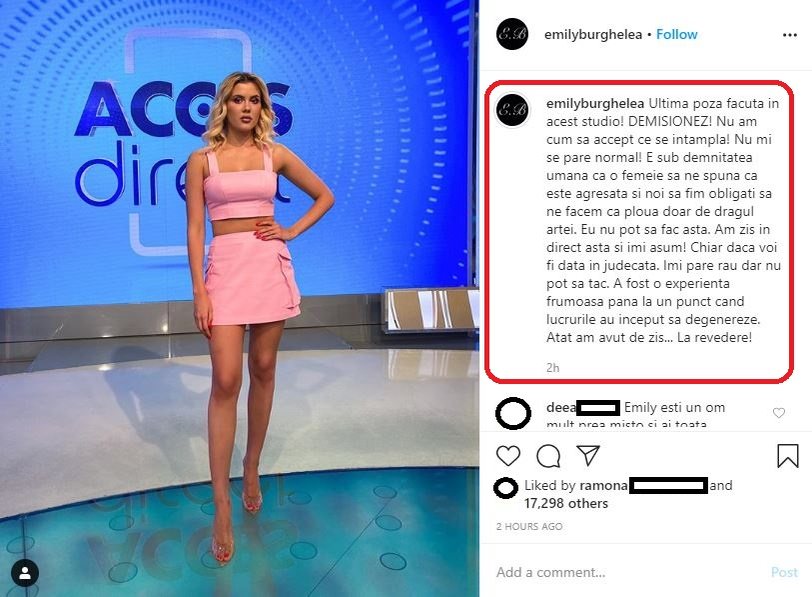 Mirela Vaida, reacție suspectă când Emily Burghelea și-a dat demisia de la Acces Direct! Ce a spus prezentatoare când a aflat că Vulpița a fost bătută de soțul ei, Viorel Stegaru