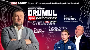 Andreea Amina Capezan și Răzvan Pîrcălabu vin la emisiunea „Drumul spre performanță”. Au luptele viitor în România?