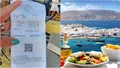 Un turist a primit o notă de plată de 1.000 de euro pentru trei feluri de mâncare, la un restaurant de pe o insulă grecească