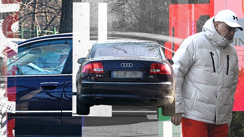 Celebrul milionar, apariție discretă în Primăverii, cu un Audi A8 L "pe stil vechi"