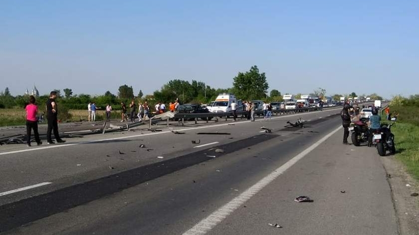 Trafic oprit pe Autostrada București – Pitești, în urma unui accident