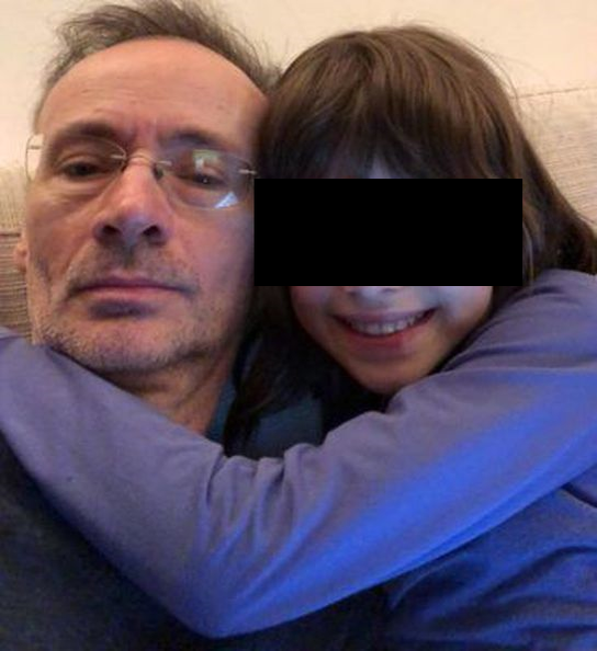 Mihai Albu și fetița lui