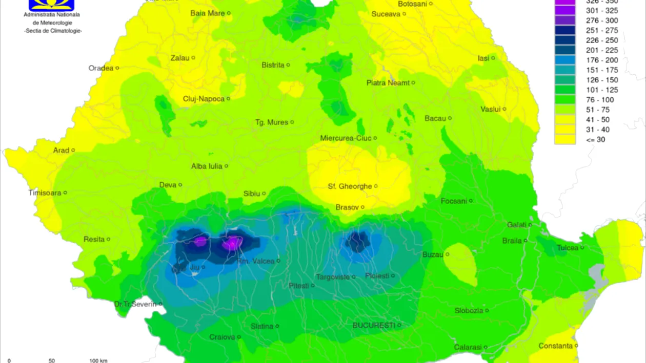 ANM a emis avertizări meteo în lanț. Zonele afectate de fenomene meteo severe, în următoarele ore