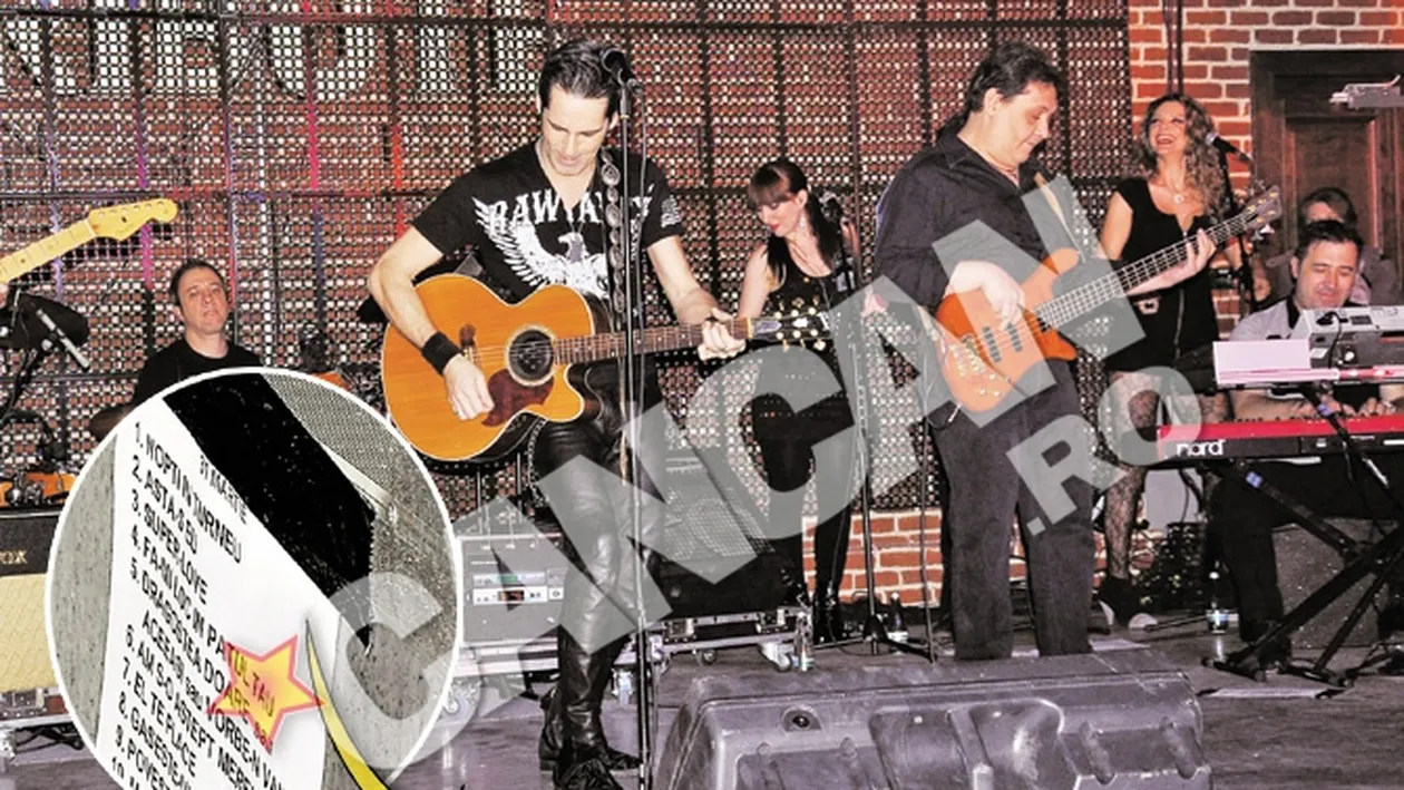 Stefan Banica, probleme cu memoria? Canta cu copiuta lipita pe scena