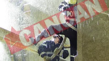 A incendiat un bloc din cauza viespilor