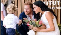 Reacția savuroasă a Prințului Harry când un bărbat cunoscut i-a oferit un buchet uriaș lui Meghan Markle, după ce s-a aflat că e însărcinată