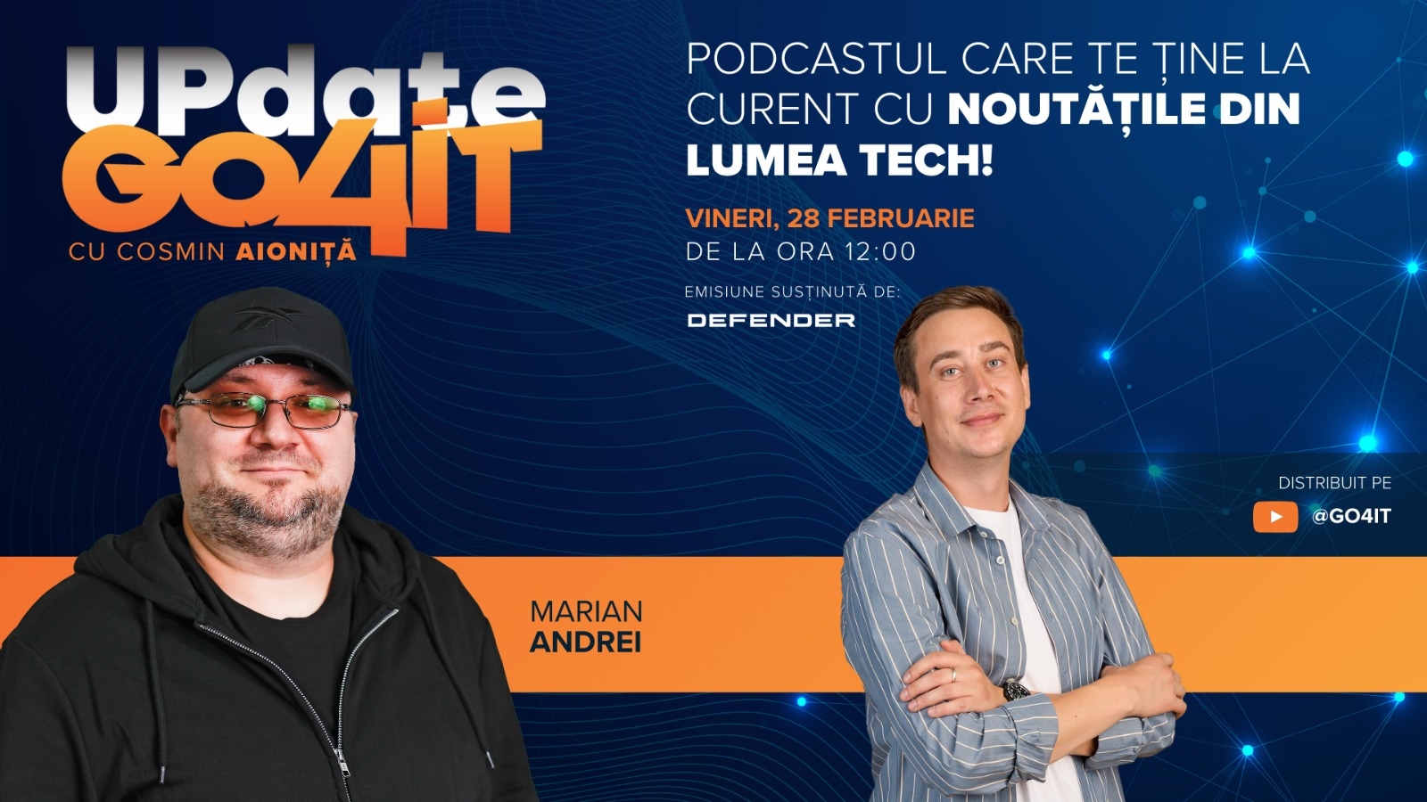 „Update Go4it” #14 îl are ca invitat pe Marian Andrei