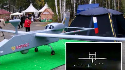 VIDEO | Dronă rusească de 7,5 mil. $, distrusă de una de mii de dolari