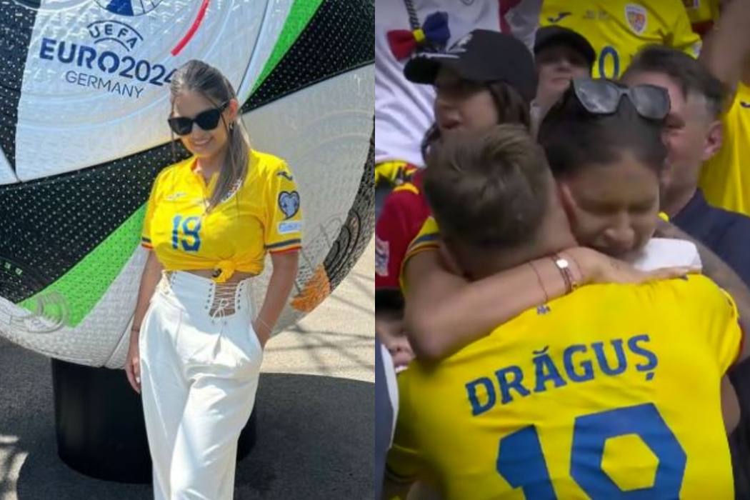 Vanessa și Denis Drăguș se îmbrățișează la finalul meciului