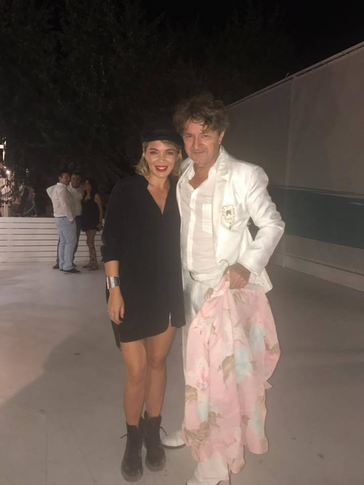 Gina Pistol, alături de celebrul artist Goran Bregovici, care a susţinut, în weekend, un concert pe litoral