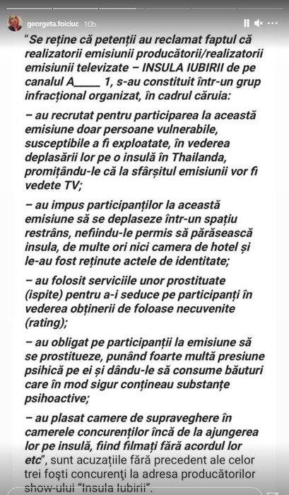 Jojo de la Insula Iubirii, declarații tranșante către colegii care au făcut plângeri penale după experiența din Thailanda: “Mă minunez ce încearcă să facă pentru bani”