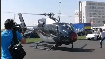Momentul în care elicopterul milionarilor a fost la un pas de tragedie, în parcarea de la Nuba