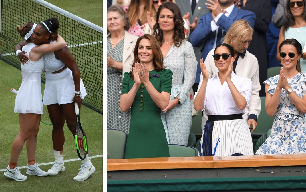 Celebritățile care au urmărit meciul dintre Simona Halep și Serena Williams în finala de la Wimbledon. Românca, lăudată de Kate Middleton
