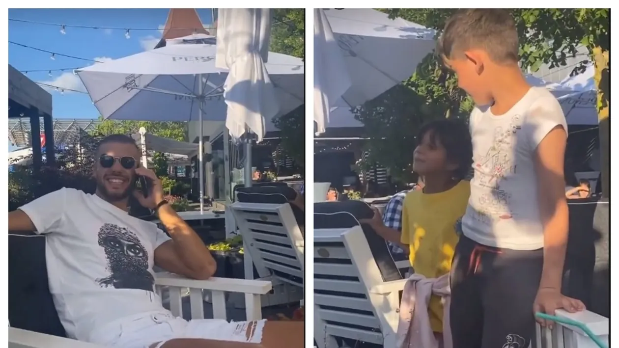 Reacția savuroasă a lui Culiță Sterp, atunci când s-a trezit la terasă cu 4 copii lângă el. Ce i-au spus micuții, în fața iubitei sale