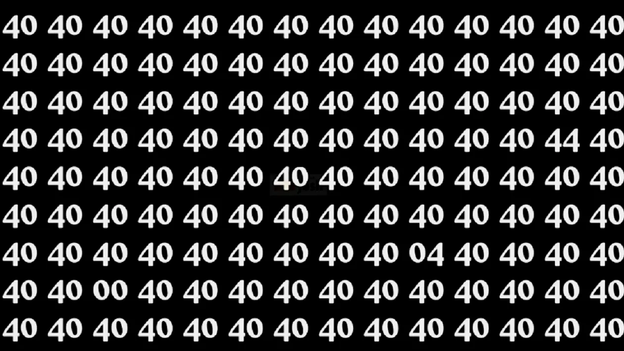 Iluzie optică virală | Găsiți numerele 00, 04 și 44 ascunse în imagine. Geniile reușesc în 9 secunde