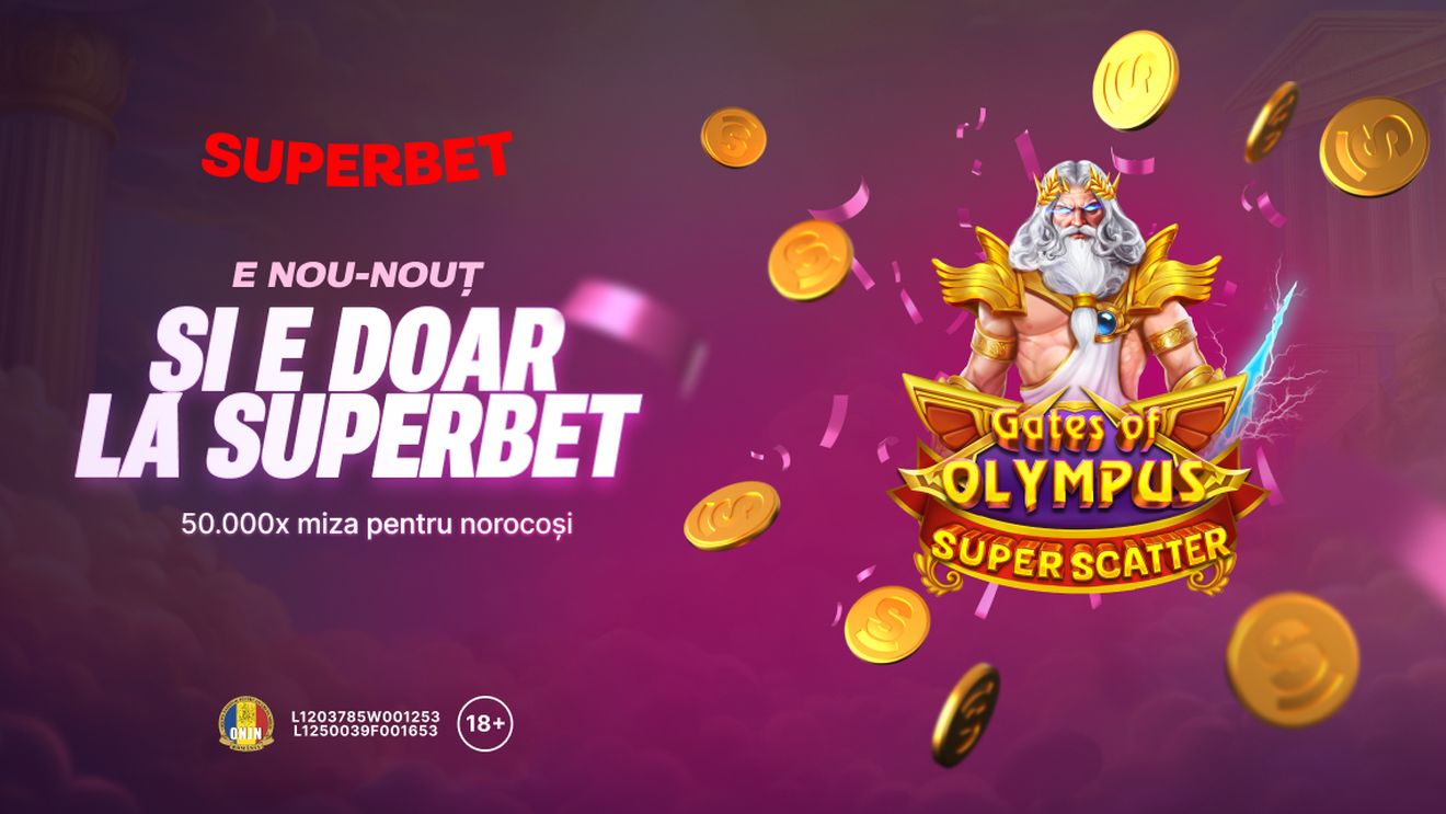 (P) Gates of Olympus Super Scatter – e nou-nouț, super așteptat și exclusiv la Superbet!