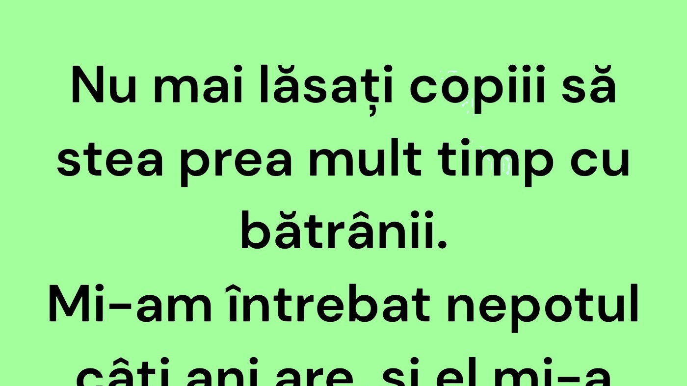 BANCUL ZILEI | Copiii și bătrânii