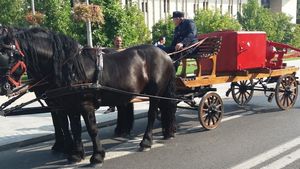 Primarul din Calopăr, căruțaș pentru ISU Dolj, de Ziua Pompierilor