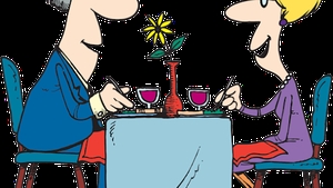 BANC | Soțul si soția la restaurant. "Soția îl întreabă: Cine e tipa asta obraznică?"