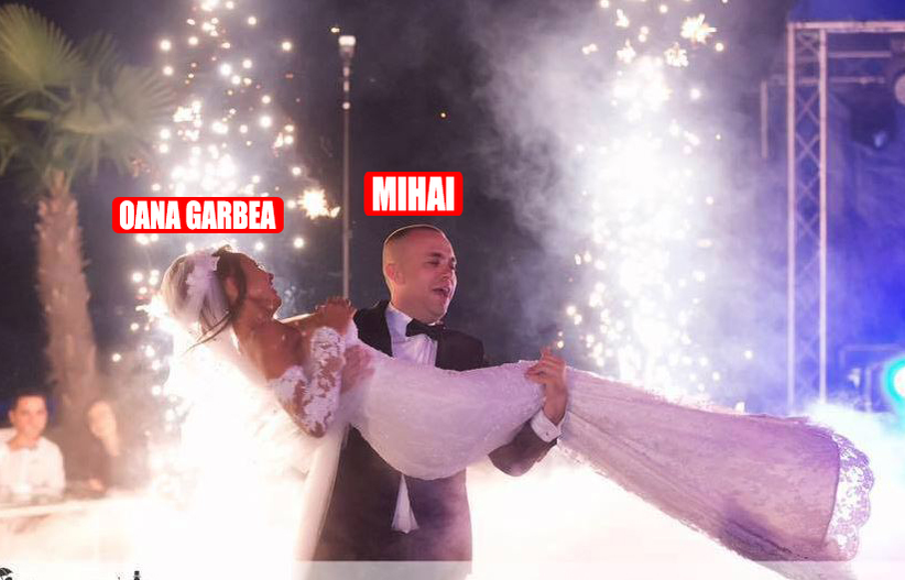 Oana Gârbea și Mihai, în ziua nunții