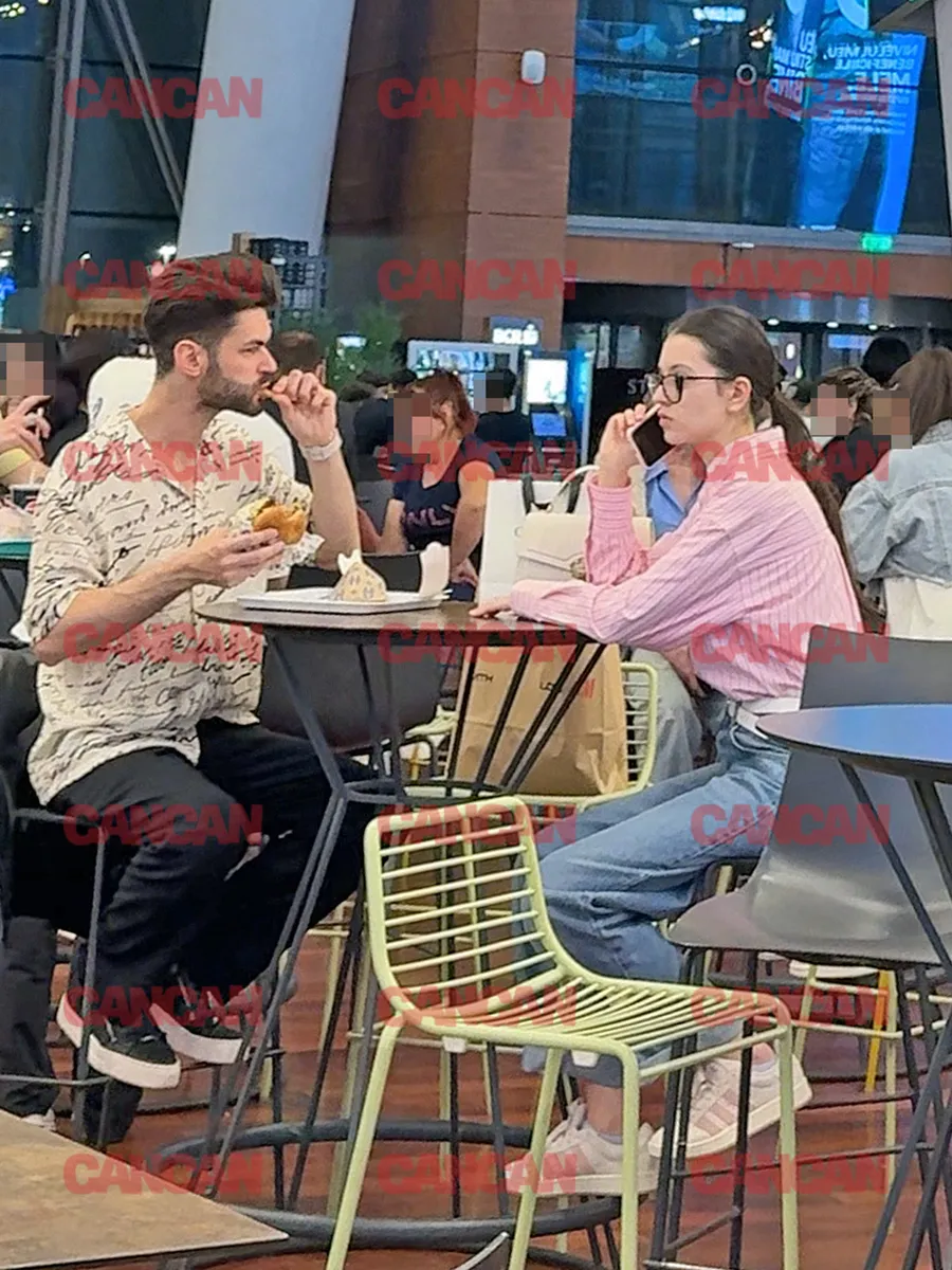 Edward Sanda și Cleopatra Stratan, la un mall din Capitală