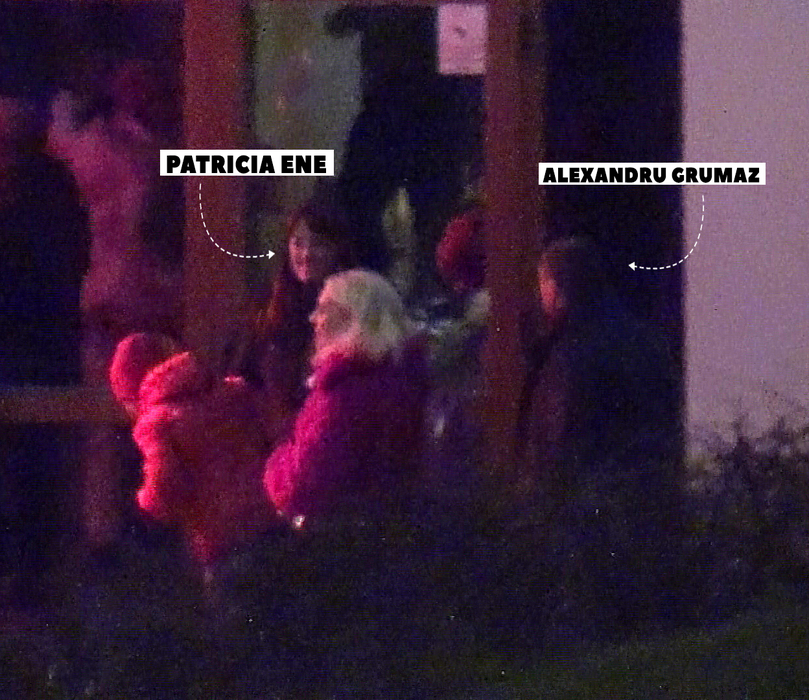 Patricia Ene şi Alexandru Grumaz la "Revelionul bogaţilor" de la hotelul Teleferic din Poiana Braşov