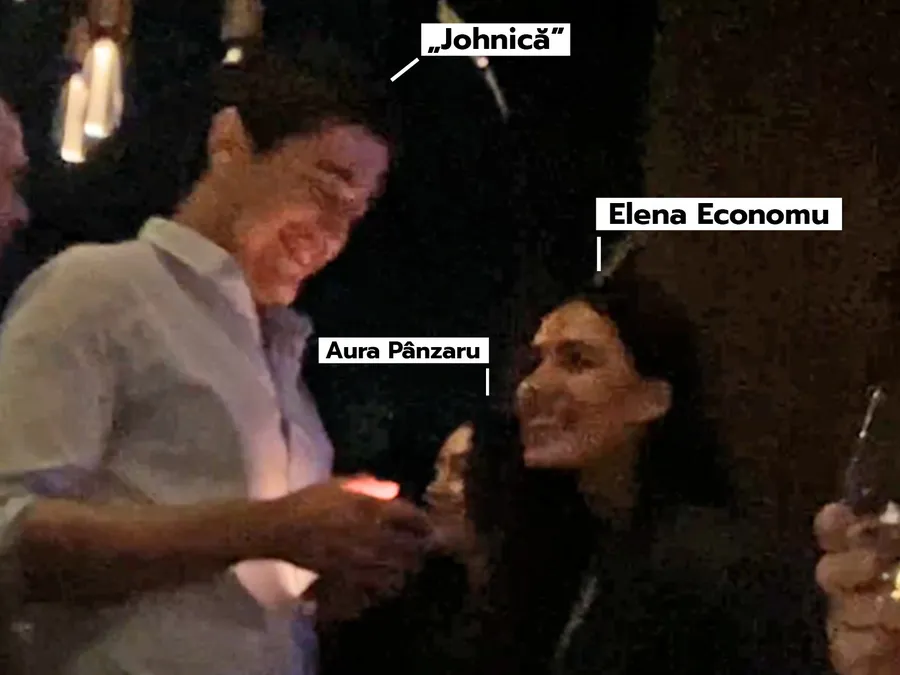 „Johnică”, alături de posibila amantă și Elena Economu la Uanderful. (SURSA FOTO: CANCAN.RO)