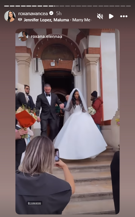 Roxana Vancea, la nunta ei / Foto: Instagram