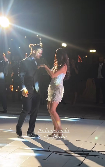 Primele imagini cu Alina Eremia în superba rochie de mireasă! S-a căsătorit azi cu Eduard Barbu