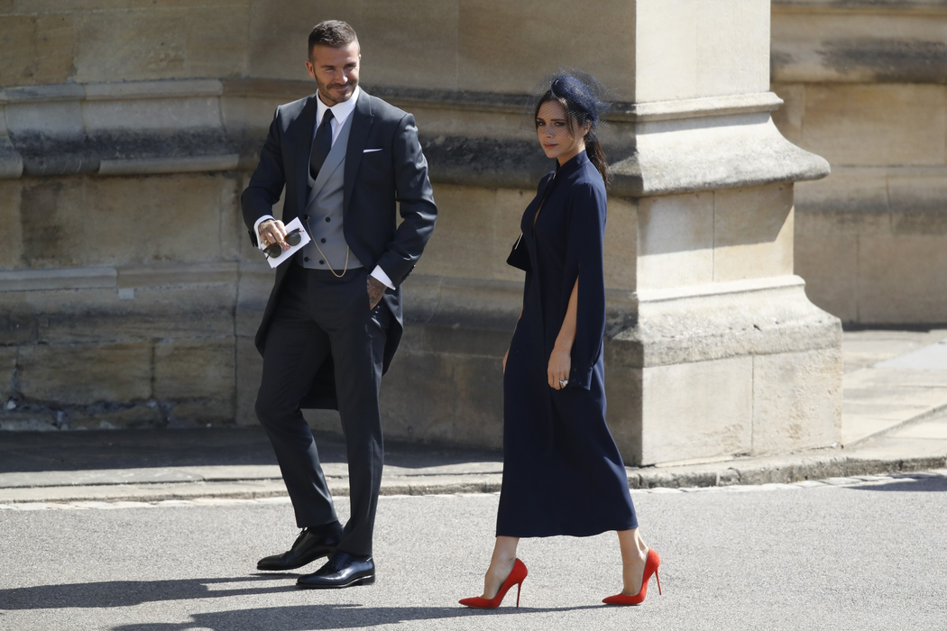 David și Victoria Beckham au participat la nunta Prințului Harry cu Meghan Markle. Sursa foto: Profimedia
