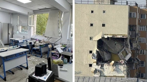 Cum arată interiorul unui apartament afectat de explozia din Sectorul 5 al Capitalei. Sălile de clasă ale liceului „Dimitrie Bolintineanu”, devastate
