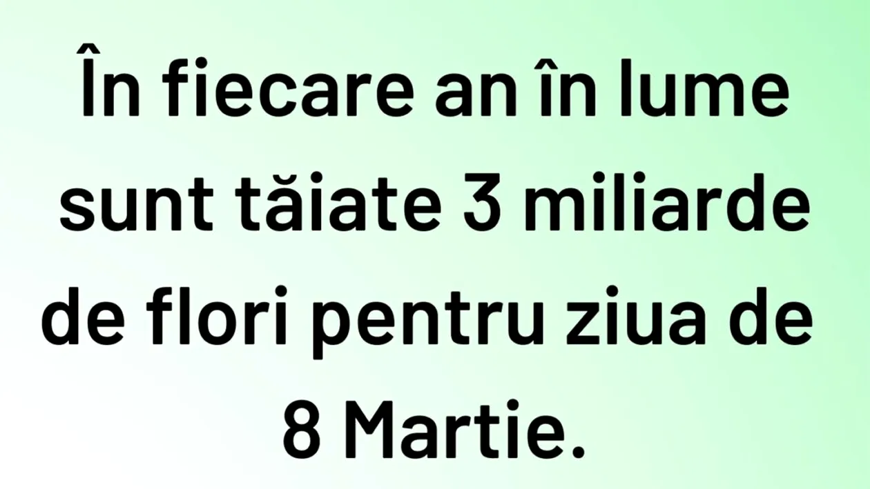 BANCUL ZILEI | Statistică de 8 Martie