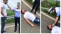 Un șofer oprit pe autostrada București-Ploiești era atât de beat, încât a leșinat în fața polițiștilor!