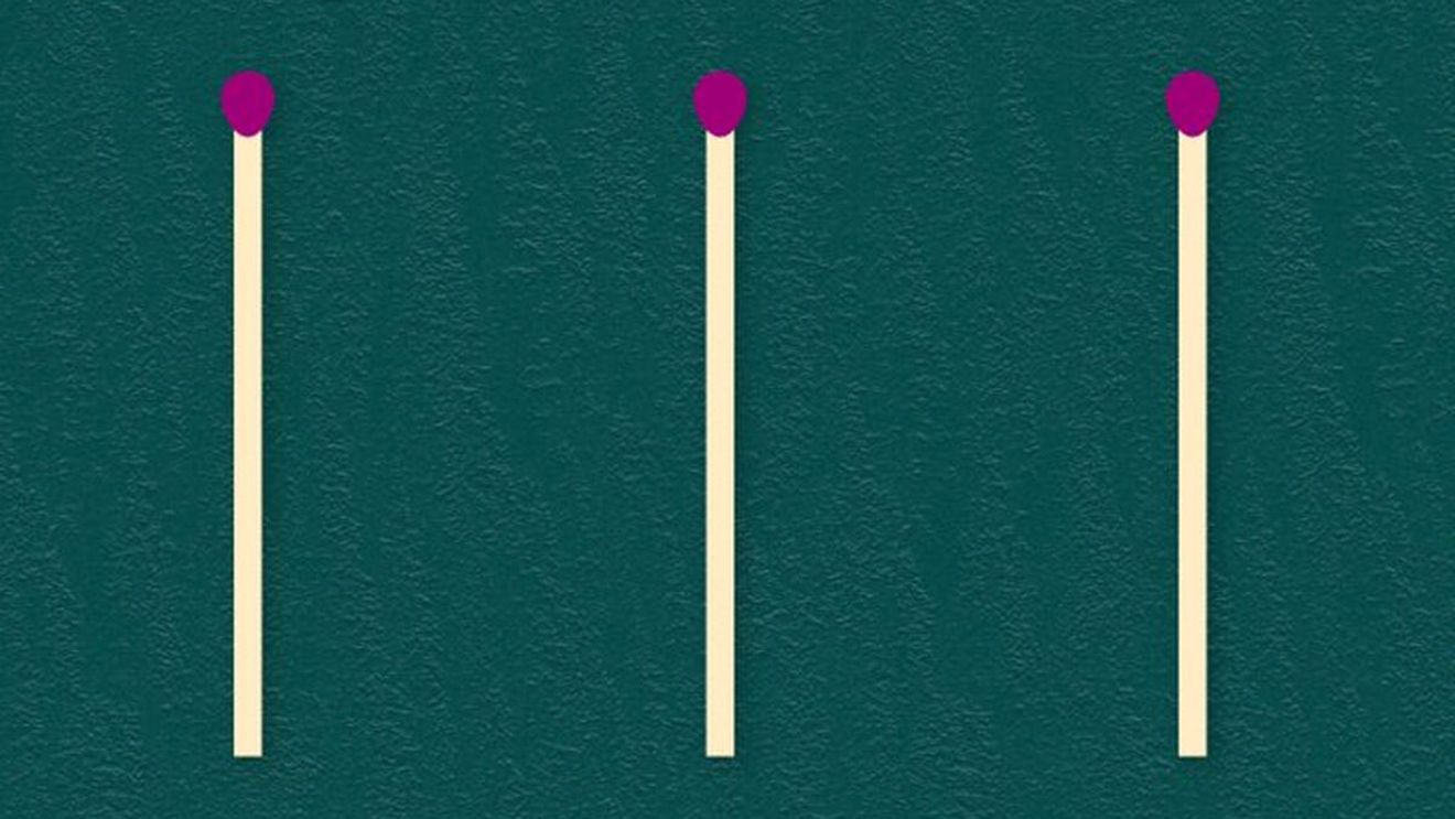 Test IQ cu chibrituri | Mutați aceste 3 bețe pentru a obține cifra 6. Nu aveți voie să le îndoiți!