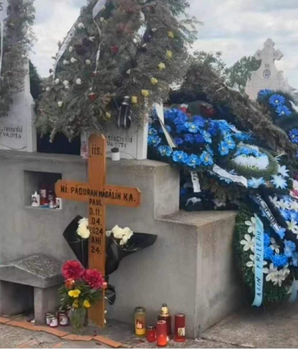Mormântul lui Mădălin păduran/ sursă foto: TikTok