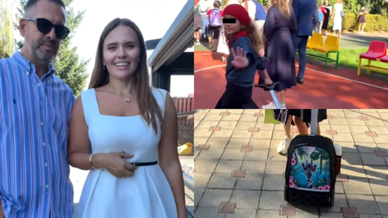 Cât costă ghiozdanul de școală al Petrei. Cristina Șișcanu și Mădălin Ionescu nu s-au uitat la bani!