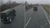 Momentul impactului de pe DN6 a fost filmat. Ce greșeală a făcut microbuzul negru care a intrat în TIR