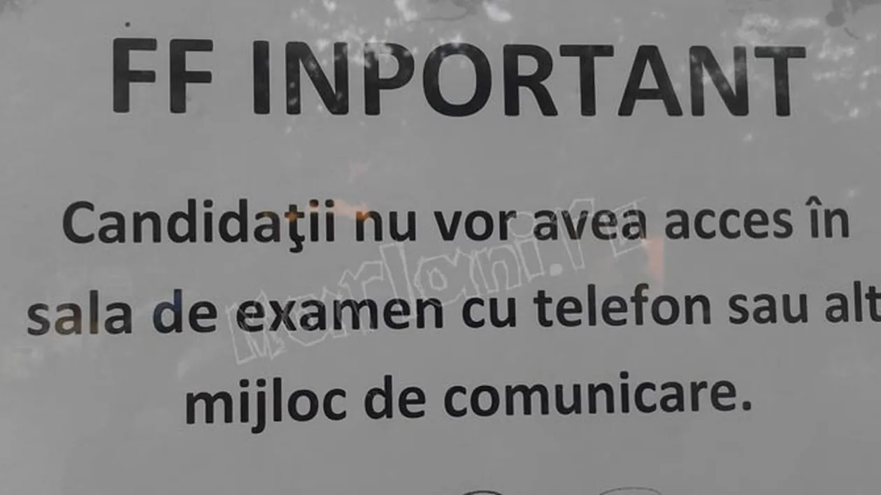 Avem dovada! Profesorii sunt mai praf decat elevii la BAC - Uite ce hal de afis au lipit pe usi intr-un liceu din GORJ - Ai crede ca e scris de femeia de serviciu, dar nu...