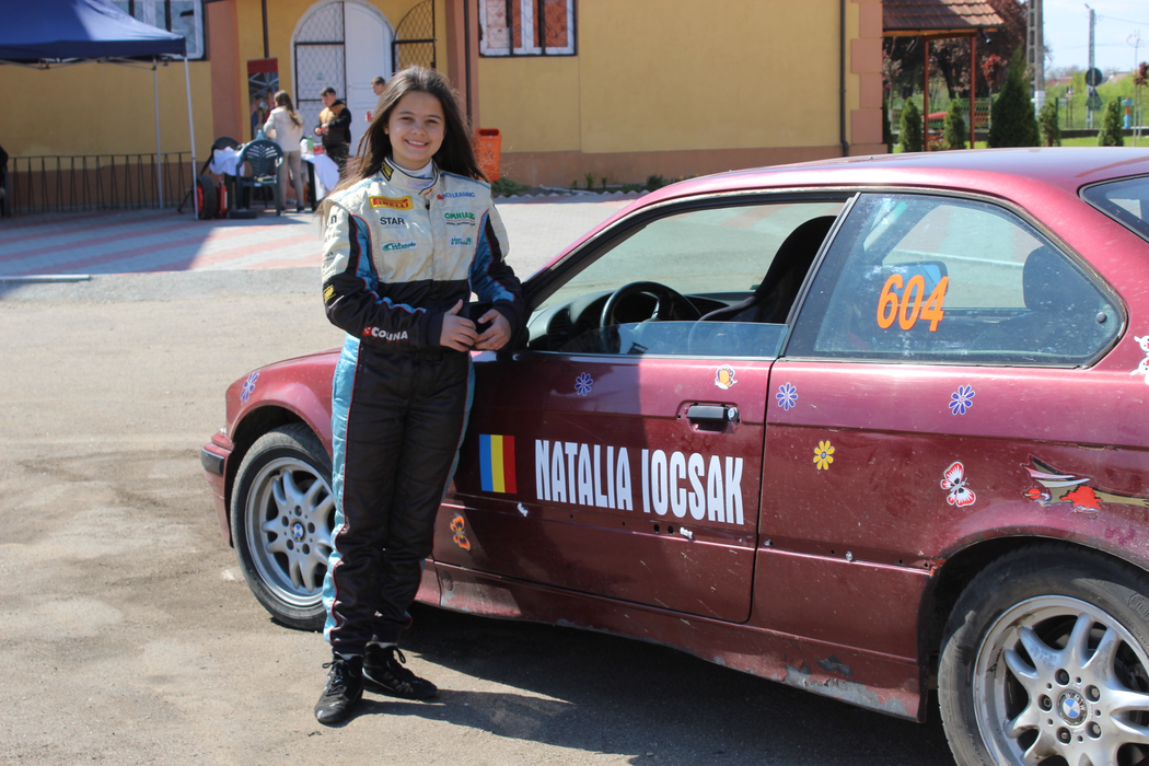 Natalia, înainte de o repriză de drifturi