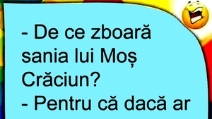 BANCUL ZILEI | "De ce zboară sania lui Moș Crăciun?"