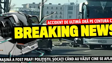 BREAKING NEWS! ACCIDENT DE ULTIMA ORA PE CENTURA CAPITALEI! O MASINA A FOST PRAF!