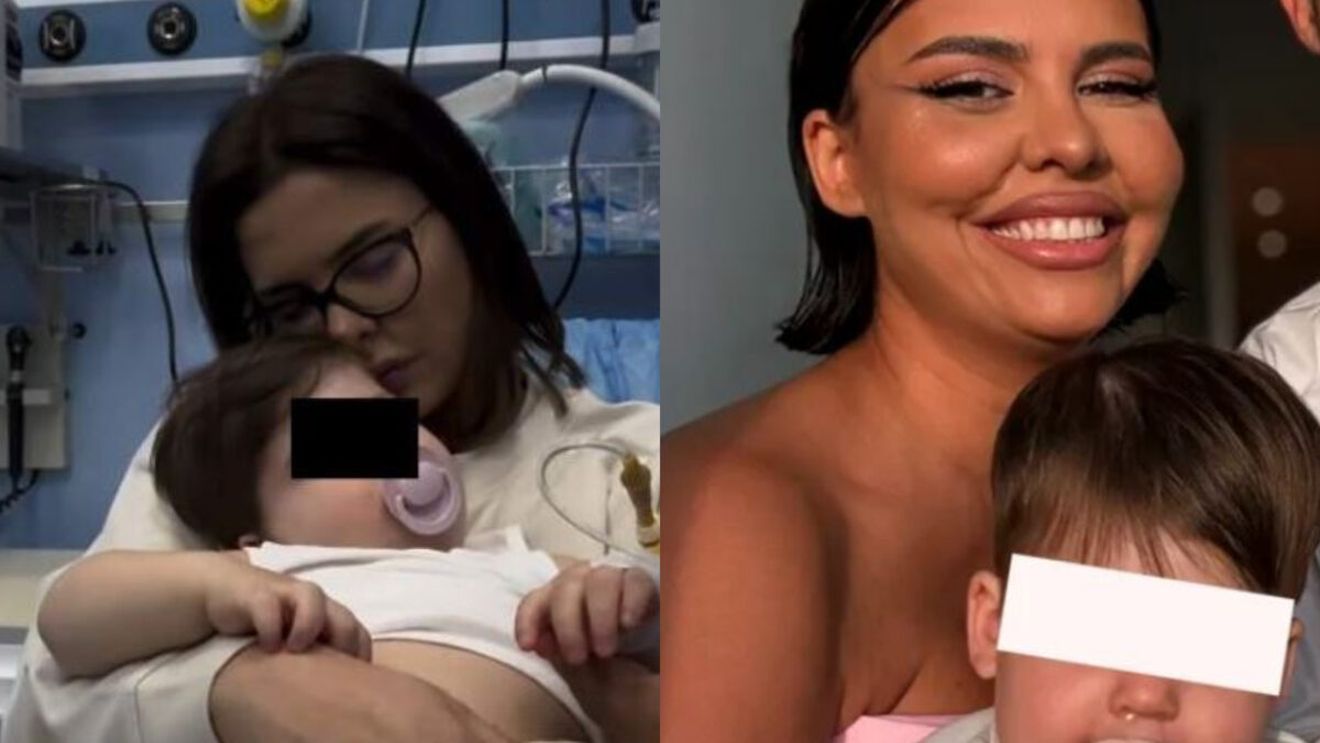 Fosta dansatoare a Deliei Matache, clipe de coșmar. A ajuns cu băiețelul cel mic la spital: ”Toată noaptea a respirat greu”
