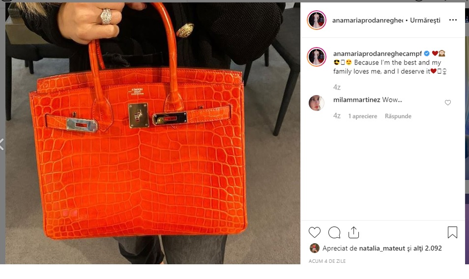 Anamaria Prodan şi-a luat geantă de 77.000 €