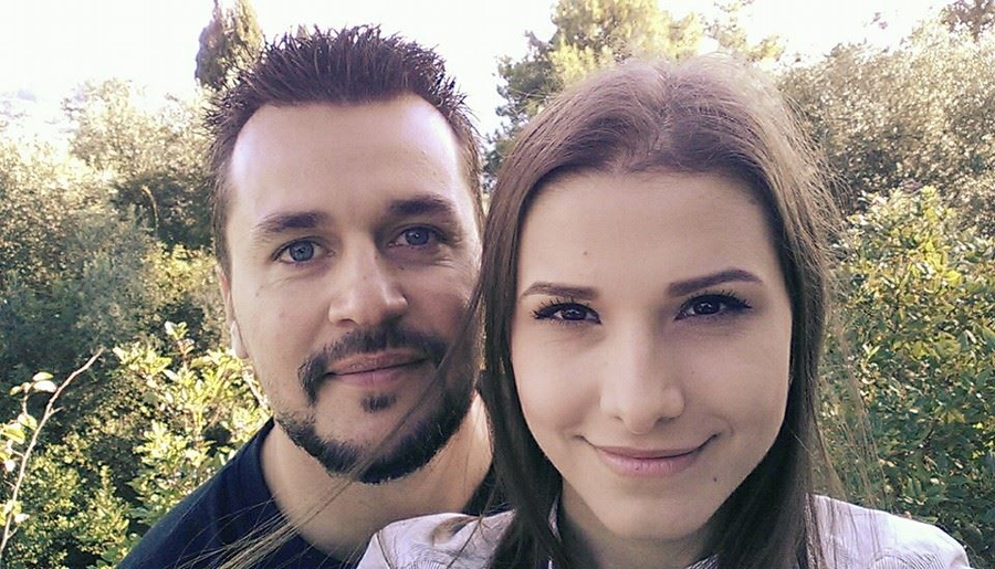 Actrița Ioana Picoș și soțul ei, în vremurile bune