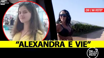 Alexandra este vie. Anunț uluitor făcut în direct la postul TV italian Rai 3