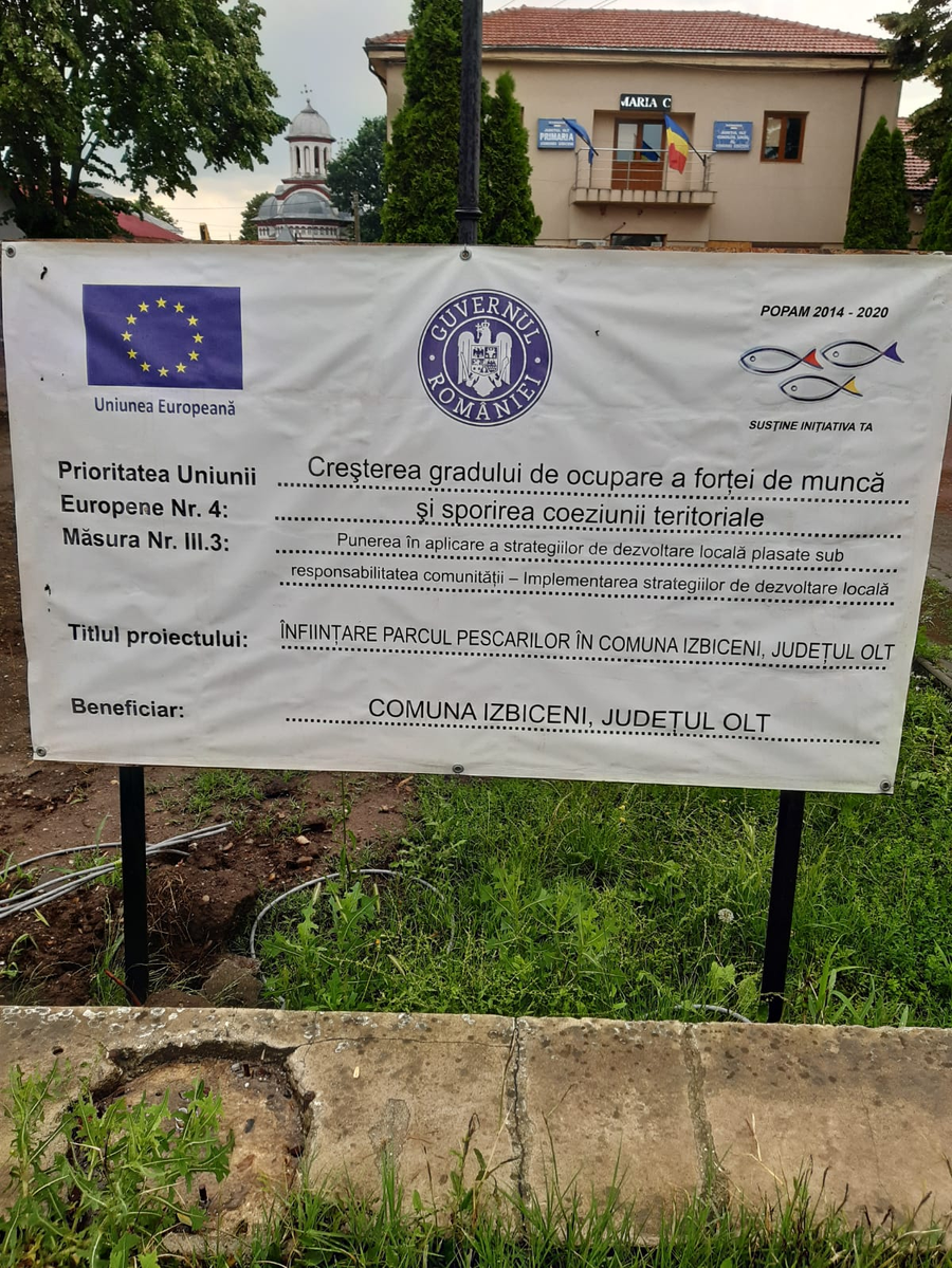 Primăria unei comune de legumicultori a obținut fonduri europene pentru un parc al... pescarilor